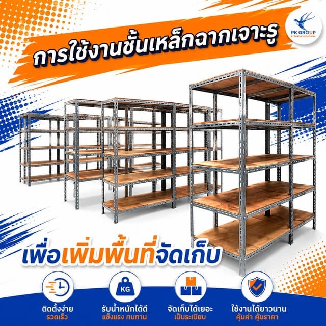 ไอเดียการใช้งานชั้นเหล็กฉากเจาะรูในบ้าน ไอเดียการใช้งานชั้นเหล็กฉากเจาะรูในบ้าน