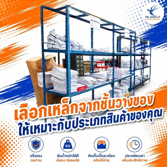 เลือกเหล็กฉากชั้นวางของให้เหมาะกับประเภทสินค้าของคุณ