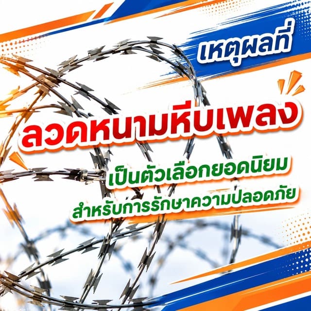 เหตุผลที่ลวดหนามหีบเพลงเป็นตัวเลือกยอดนิยมสำหรับการรักษาความปลอดภัย