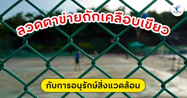 ลวดตาข่ายถักเคลือบเขียวกับการอนุรักษ์สิ่งแวดล้อม