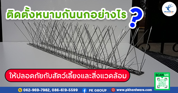 ติดตั้งหนามกันนกอย่างไรให้ปลอดภัยกับสัตว์เลี้ยงและสิ่งแวดล้อม