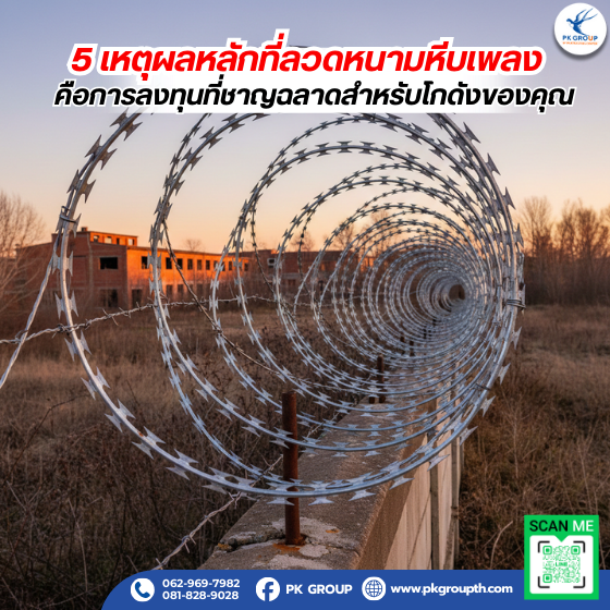 5 เหตุผลหลักที่ลวดหนามหีบเพลงคือการลงทุนที่ชาญฉลาดสำหรับโกดังของคุณ